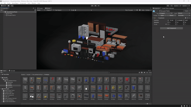 House Interior setup preview