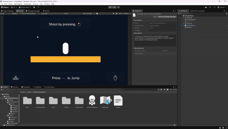 Smart Input Icons input setup