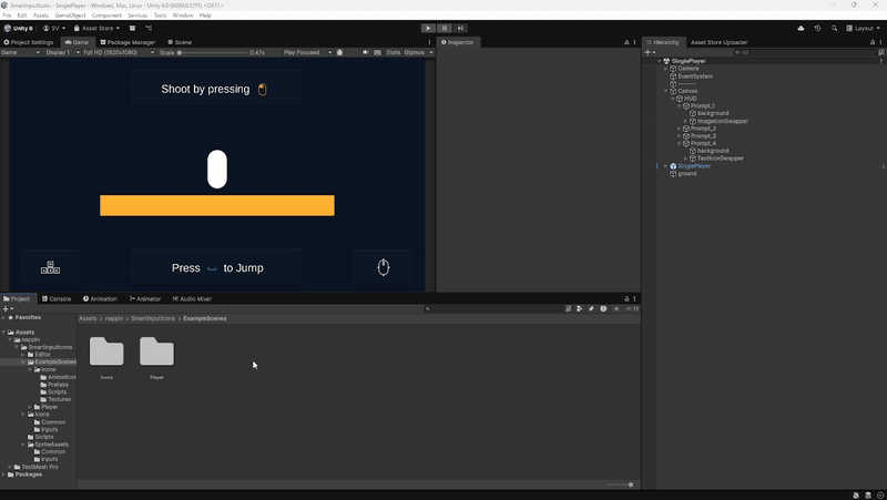 Smart Input Icons centralized mapping overview