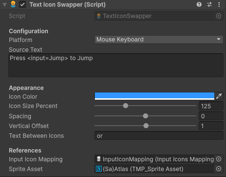 Component Image Icon Swapper inspector
