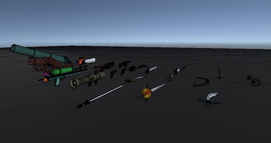 Weapon Stylized Pack models overview